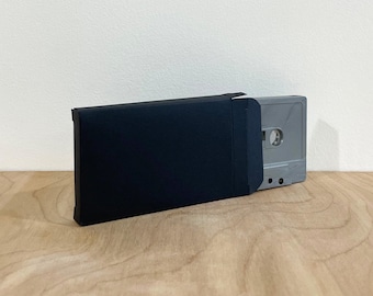 Cassette Boxes - Black Paper - Both Sides Closed - Cassette Sleeve Boxes - Includes adhesive strips