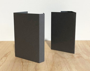 Cassette J-Cards - Steel Gray Paper - With Inner Panel - Music Packaging - Cassette Sleeve
