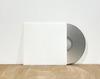 CD Inner Paper Sleeve - Un-assembled - Bright White Paper - Music