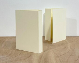 Cassette J-Cards - Cream Textured Paper - With Inner Panel - Last 36 pcs - Music Packaging - Cassette Sleeve
