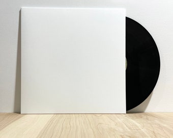 12" LP Jacket - Set of 2, 3 or 5 - Bright White - Vellum Textured Paper - 125# cover - Record Sleeve - 100% PC White