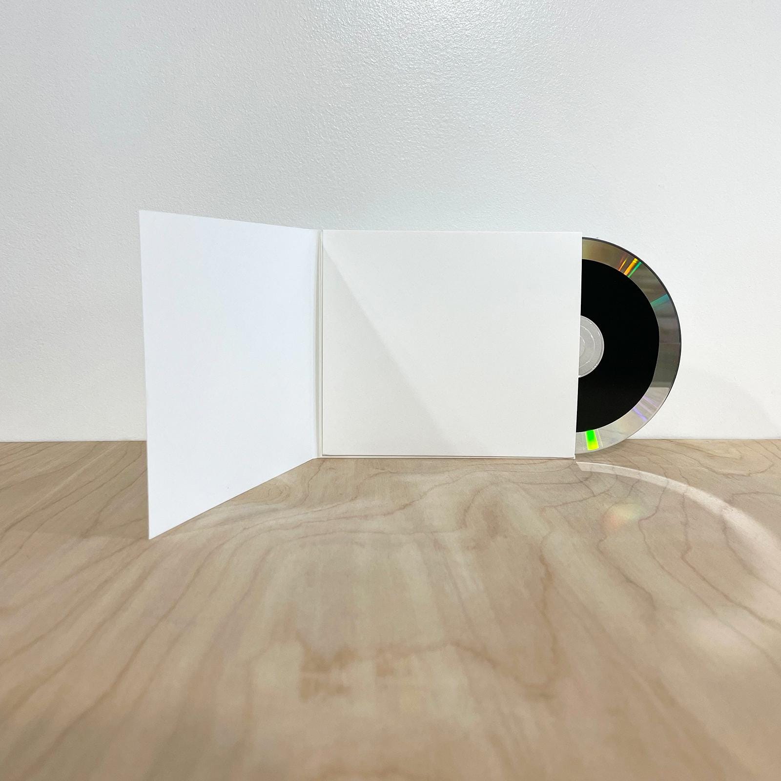 CD Sleeves - New Design - 3 Panel, Inner Pocket - Bright White Paper - Music Packaging - DVD Sleeve