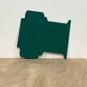 Cassette Boxes - Green Paper - Both Sides Closed - Cassette Sleeve Boxes - Includes adhesive strips