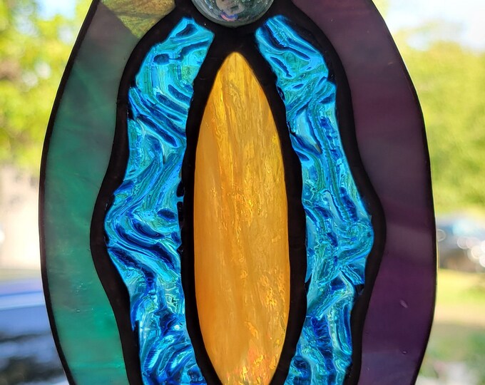 Stained Glass Yoni Vulva Suncatcher Etsy