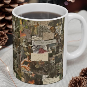 Throne of Glass Mug, Acotar Gifts, Bookish Mug, Gift for Readers, Throne of Glass merch, Housewarming Gift, Dark Academia Mug, Booktok Gift