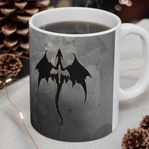 Fourth Wing Mug, Bookish Gifts, Dragon Mug, Xaden Riorson Gifts, Booktok Mug, Gift for Book Lover, Romantasy Mug, Basgiath War College