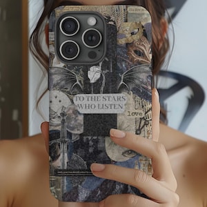 Acotar Collage Phone Case, Acotar Merch, Booktok Gifts, Iphone 16 15 14 13 12 Pro Max Case, Acotar Gifts, Gift for Book Lovers, Bookish