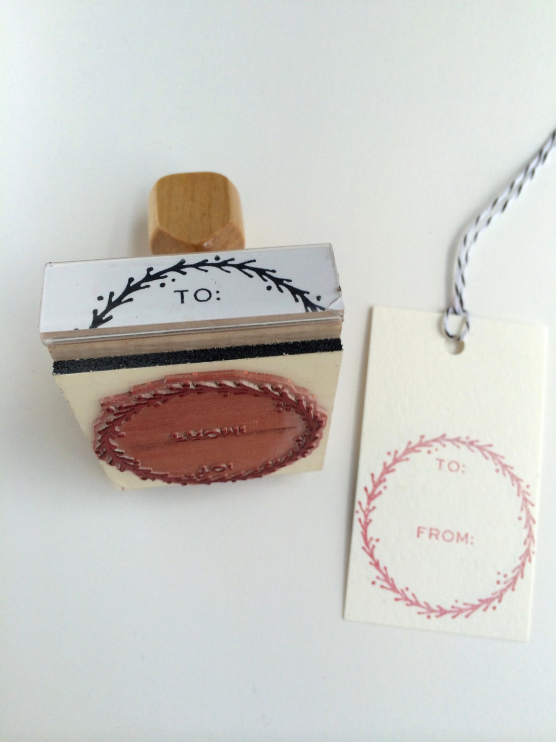 Gift Tag Stamp To/from Stamp Christmas Stamp Gift Stamp Etsy