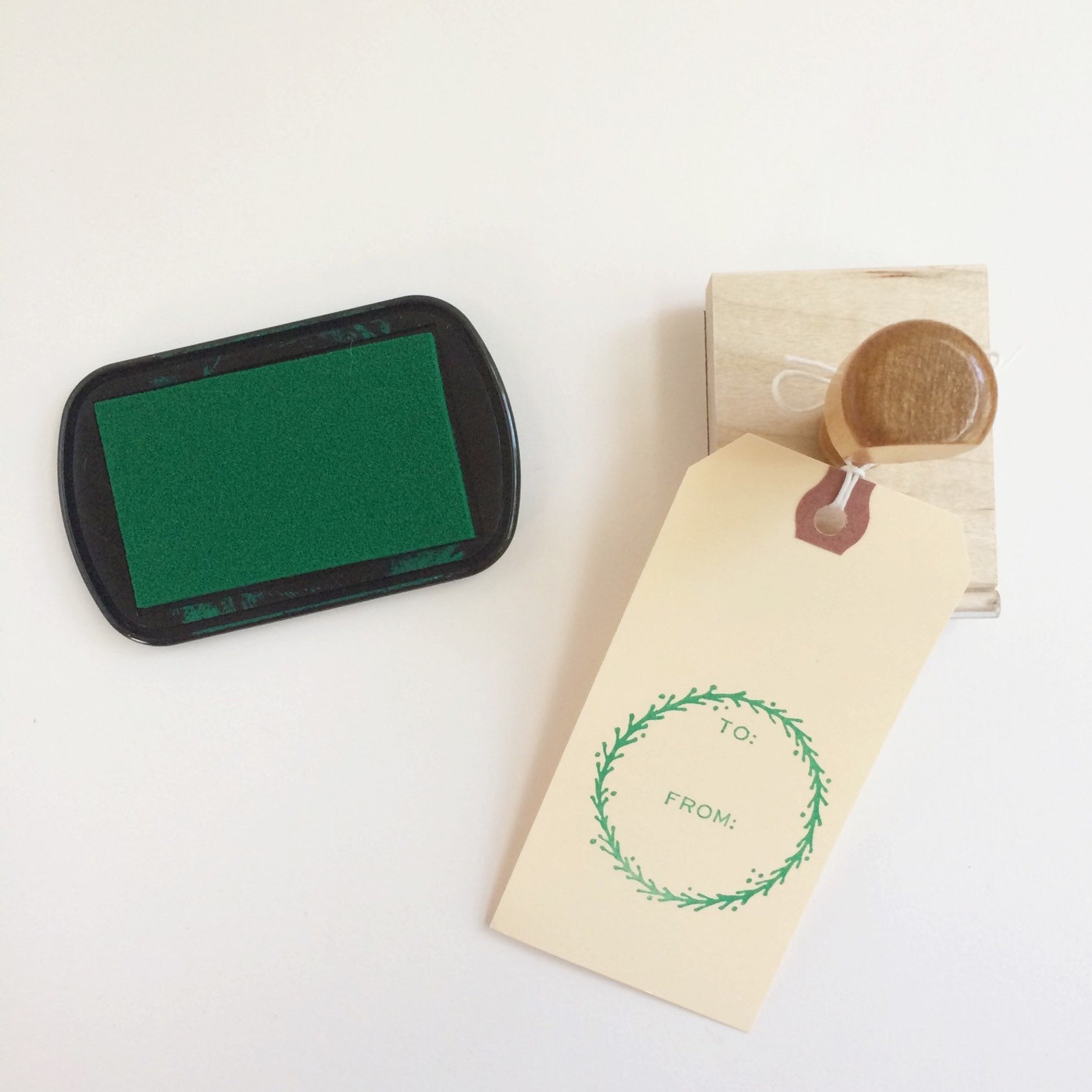 Gift Tag Stamp To/from Stamp Christmas Stamp Gift Stamp Etsy