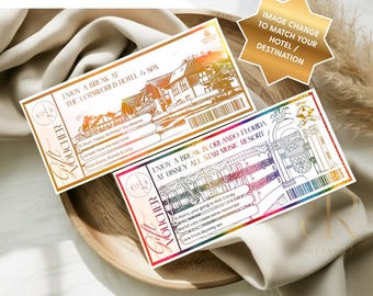 Luxury Hotel Gift Voucher | Holiday Reveal | Anniversary Gift | Birthday Surprise | Christmas Surprise | Travel Ticket