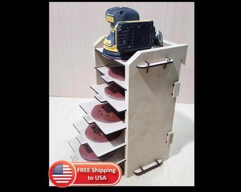 Schleifpapier Aufbewahrung - Shop Werkzeuge - Aufbewahrung in der Werkstatt - French Cleat Wall