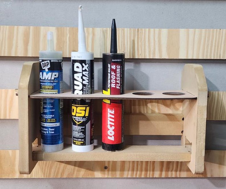 Caulking Tube Holder - Shop Tools - Shop Storage - French Cleat - Etsy