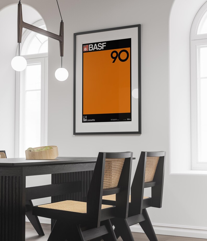 Vintage BASF Cassette Poster: 70s Swiss Design (digital Download) - Etsy