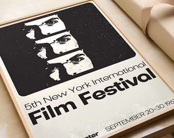 Póster del Festival de Cine de Nueva York de 1967: Arte cinematográfico retro (descarga digital)