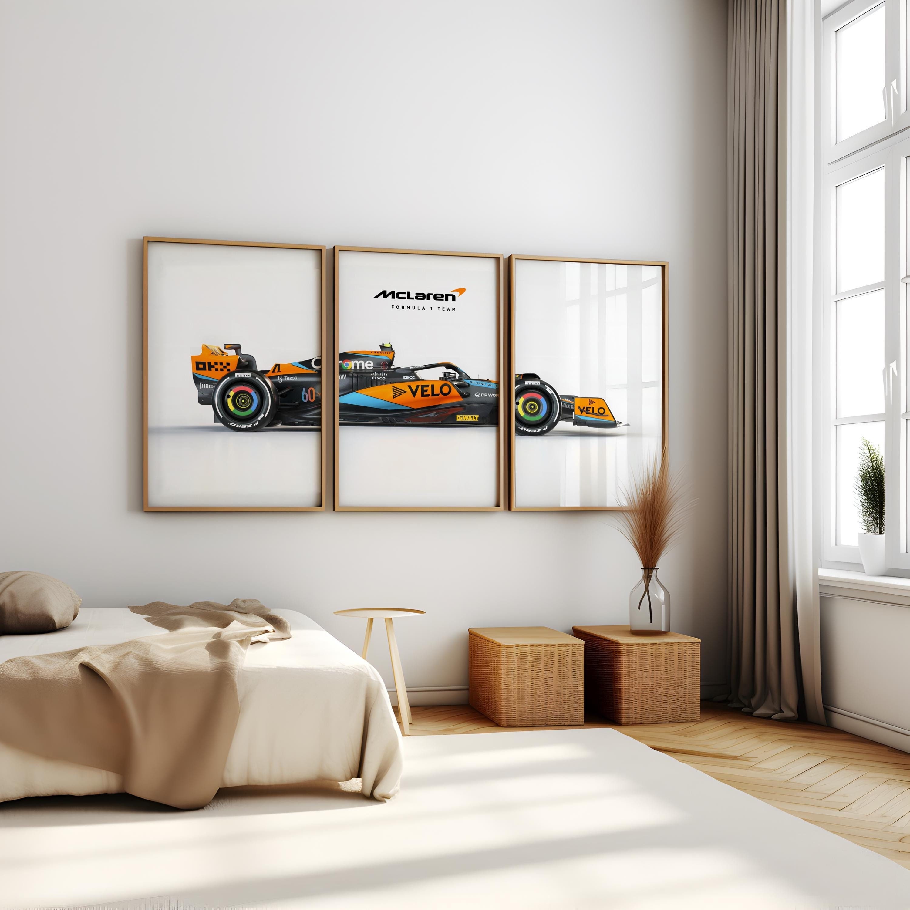McLaren Formula 1 Poster Set: Modern Racing Car Wall Art (Digital Download)
