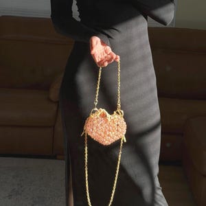 Crystal Heart Clutch - Etsy