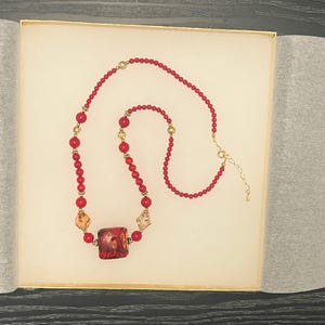 Murano Glass Red Necklace