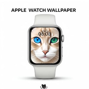 Quadrante dell'orologio, sfondo dell'Apple Watch, quadrante dell'Apple Watch, sfondo dell'orologio, quadrante estetico dell'Apple Watch, sfondo dello smartwatch, quadrante del gatto