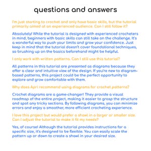 The image shows a list of basic questions and answers about the tutorial.
