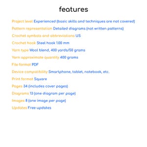 The image displays a list of the main features of the tutorial.
