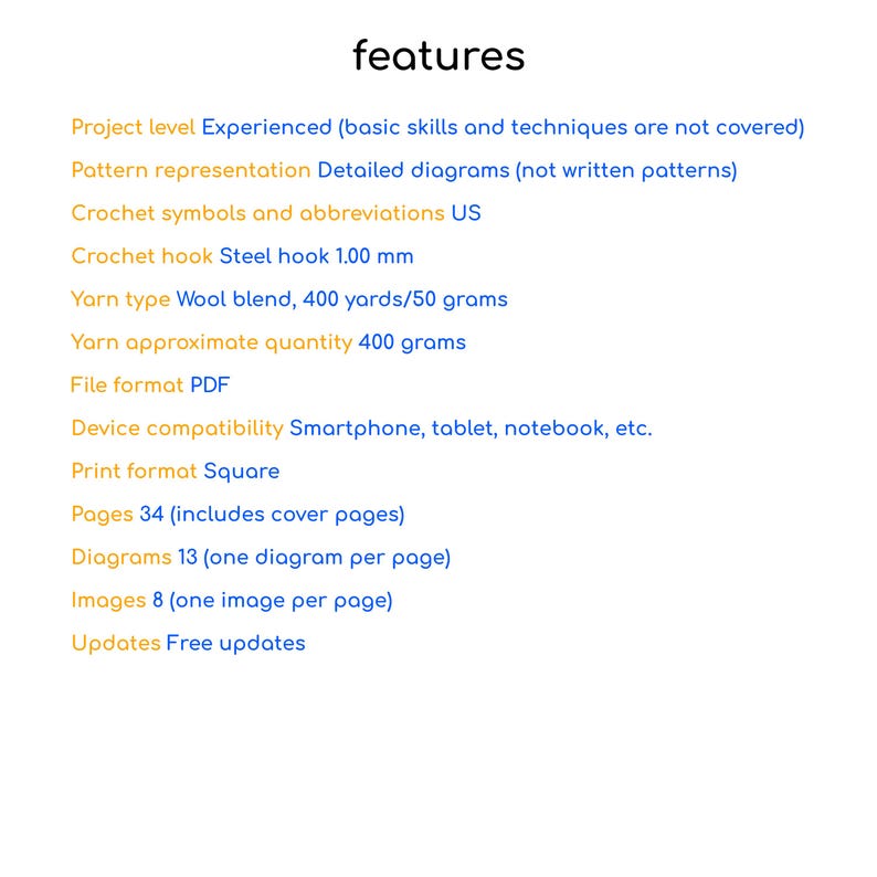 The image displays a list of the main features of the tutorial.