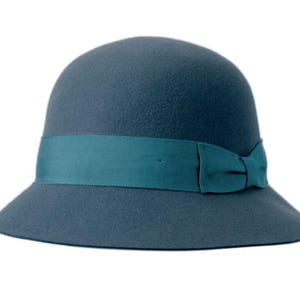 Ladies Wool Felt Bucket Hat Women Vintage Cloche Hat