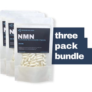 NMN 300mg Pure All-natural Vegan Nicotinamide Mononucleotide supplement 3-pack