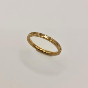 The Aura 18k Gold Plated Stainless Steel Sunburst Layering Ring- Waterproof & Tarnish Free.
