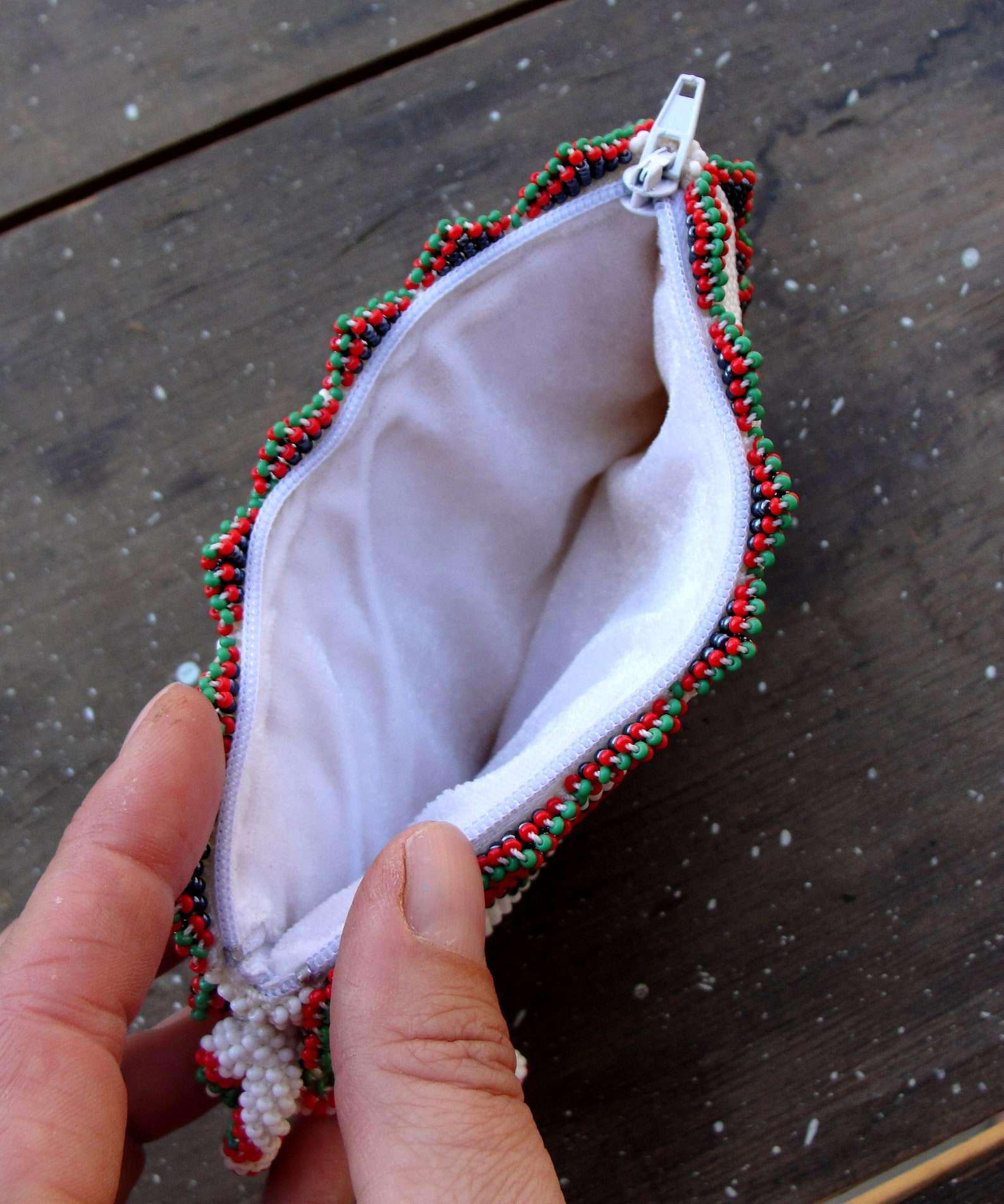 Vintage Beaded Coin Purse Floral Beadwork Wallet Coin Purse Etsy