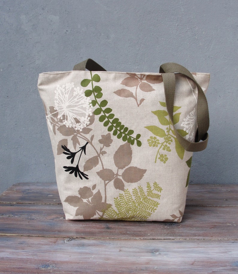 Linen Embroidered Owl Tote Natural Woodland Bag - Etsy