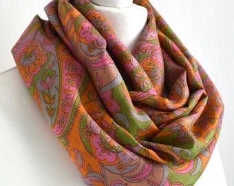 Infinity Loop Scarf Elvis Presley Montage Colour Lightweight Snood Cowl Gift
