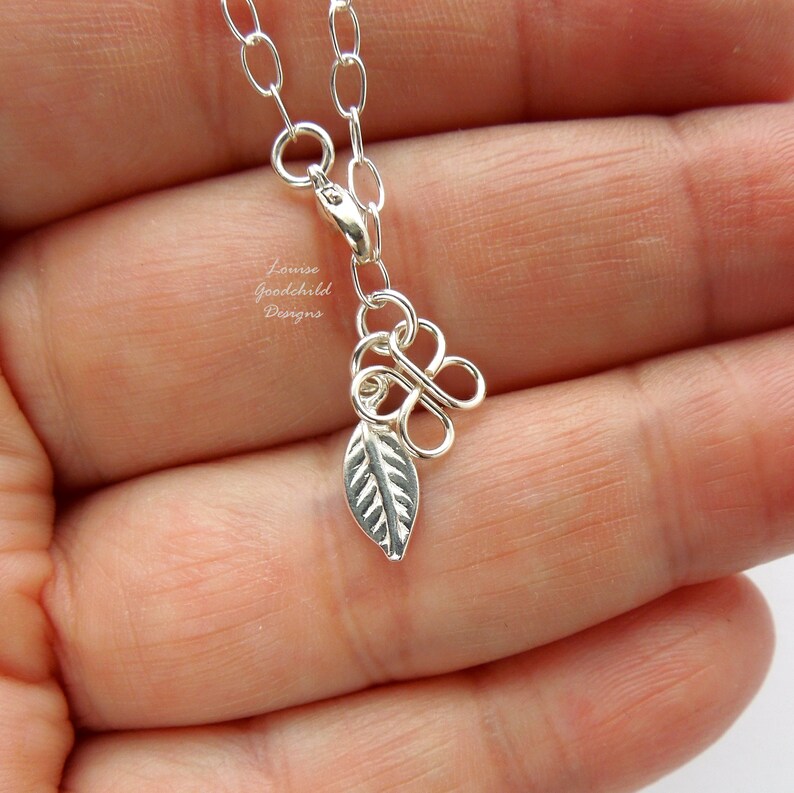 clover anklet summer jewelry silver leaf ankle bracelet Sterling silver ankle chain lucky four leaf clover gift for her delicate