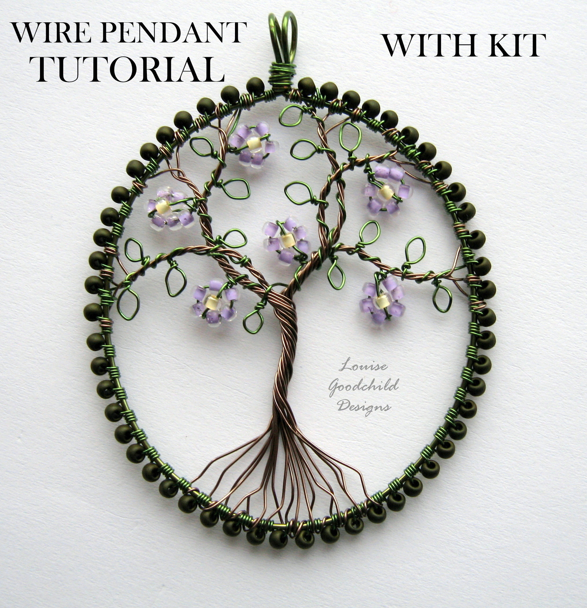 Wire Tree Pendant Tutorial AND Kit Make 