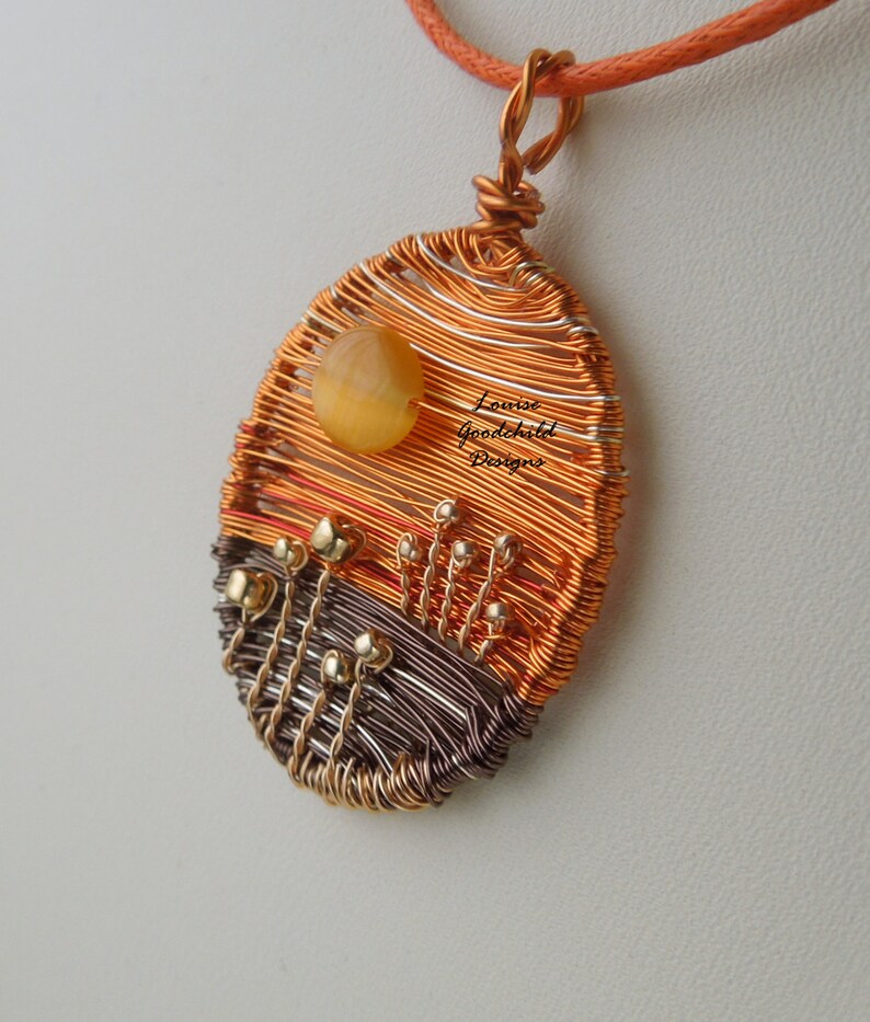 Sunset Beaded Statement Necklace main image 1