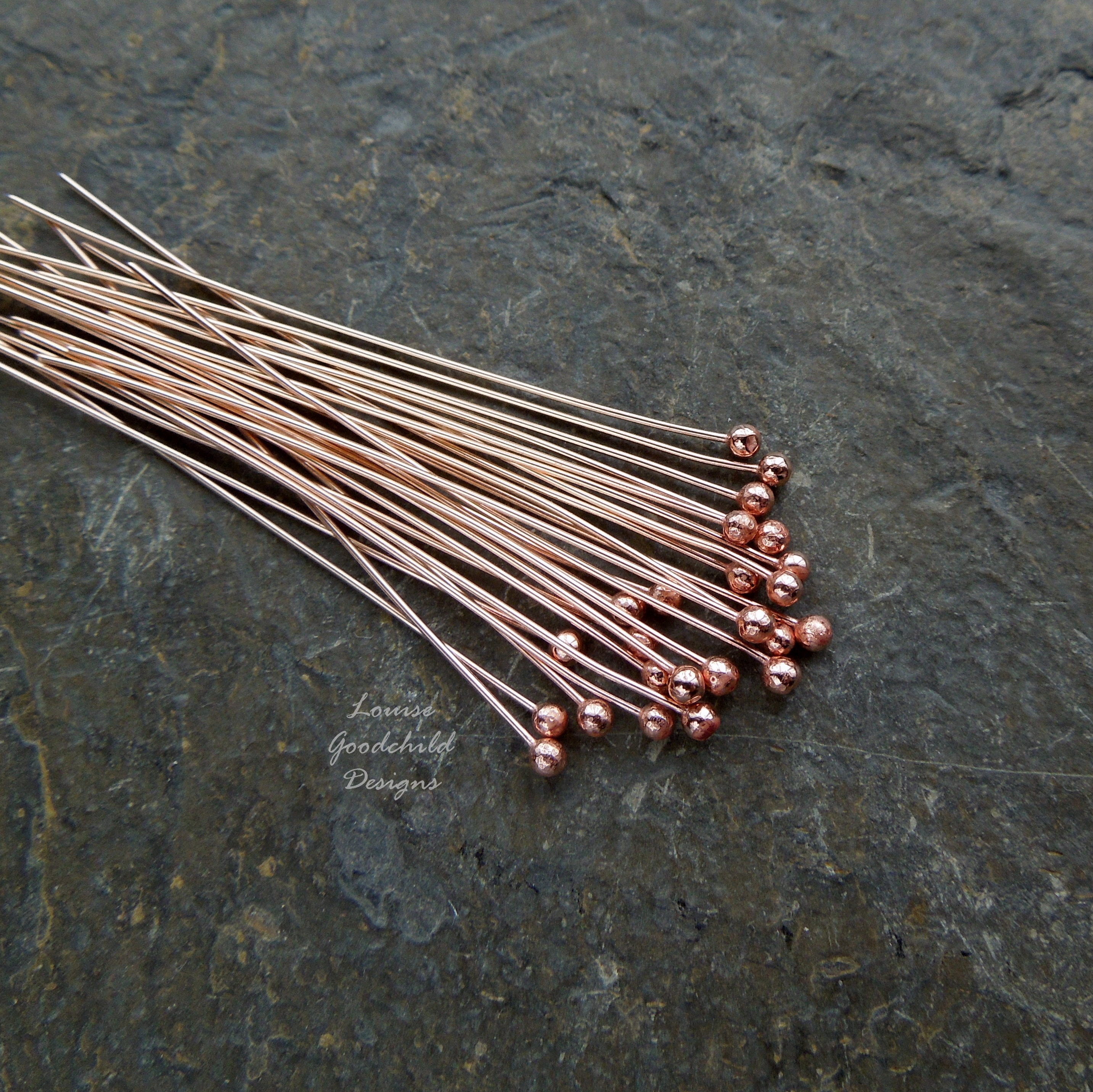 300pcs Head Pins for Jewelry Making, Eyepins, Plated Gold Ballpin for  Earrings, Headpins 