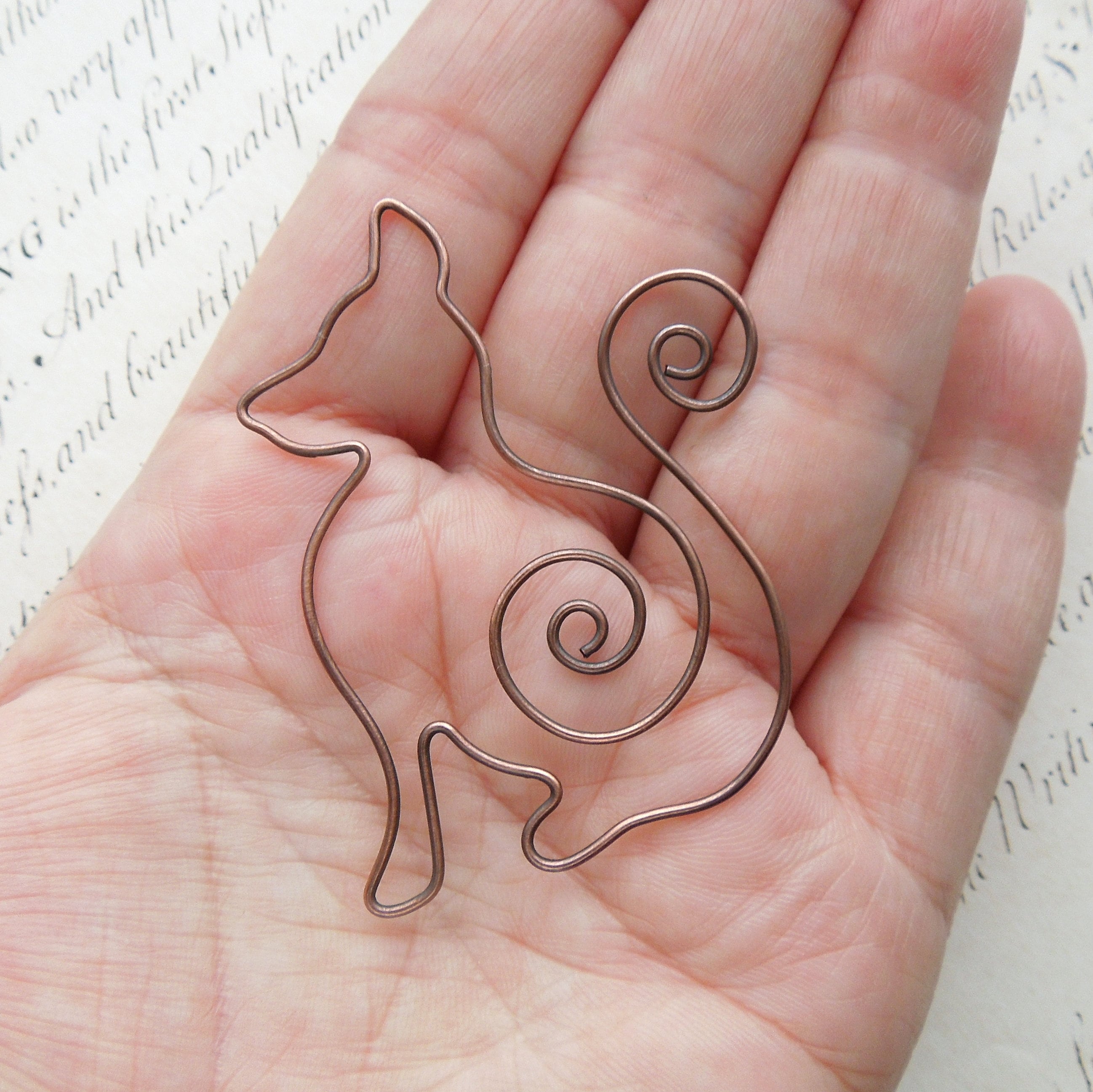 Copper Fox Bookmark Fox Book Clip MADE TO ORDER Solid Etsy UK
