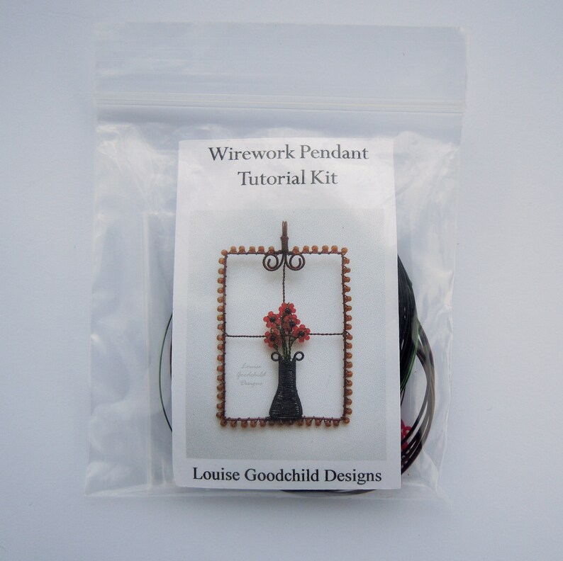 Wire Tutorial AND Kit Wire Pendant Kit Wire Jewelry Kit Etsy UK