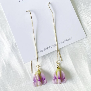 Pua Drop Earrings- Kalaunu or Pakalana