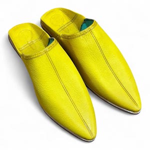 Handcrafted Premium Moroccan Men&#39;s Leather Slippers / Classic Pointed  Shoes Handmade Loafers / Authentic Loafers - Leather Slippers for Him