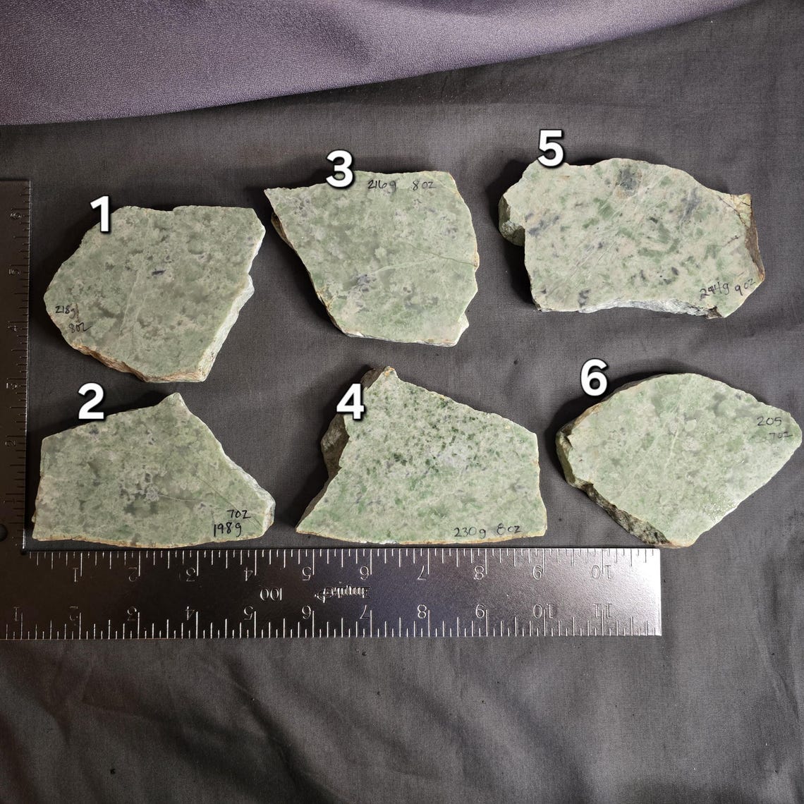 Rough Natural Cut Lapidary Cabbing Slabs, Polished Slice of Stone, Home ...