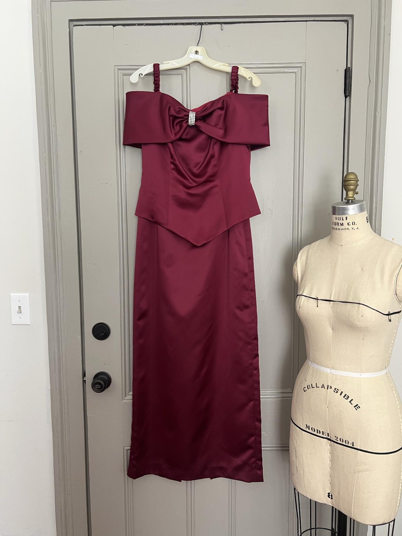 Maroon Homecoming Dress - Etsy
