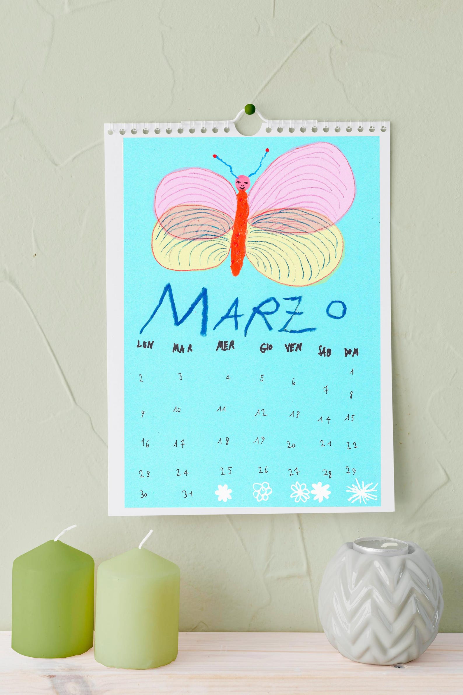 Hand-painted 2026 Calendar, Insects Friends, A4 Size - Etsy