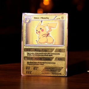 Pikachu Gold Valentines Card - Etsy Pikachu Gold Valentines Card - Etsy