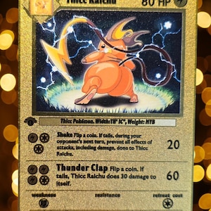 golden raichu pokemon card V 045/172 Brilliant Stars - Ultra Rare Lightning Ability Voltage Increase As often as you like during your turn (before your attack) Raichu 36/108 - Evolutions Reverse