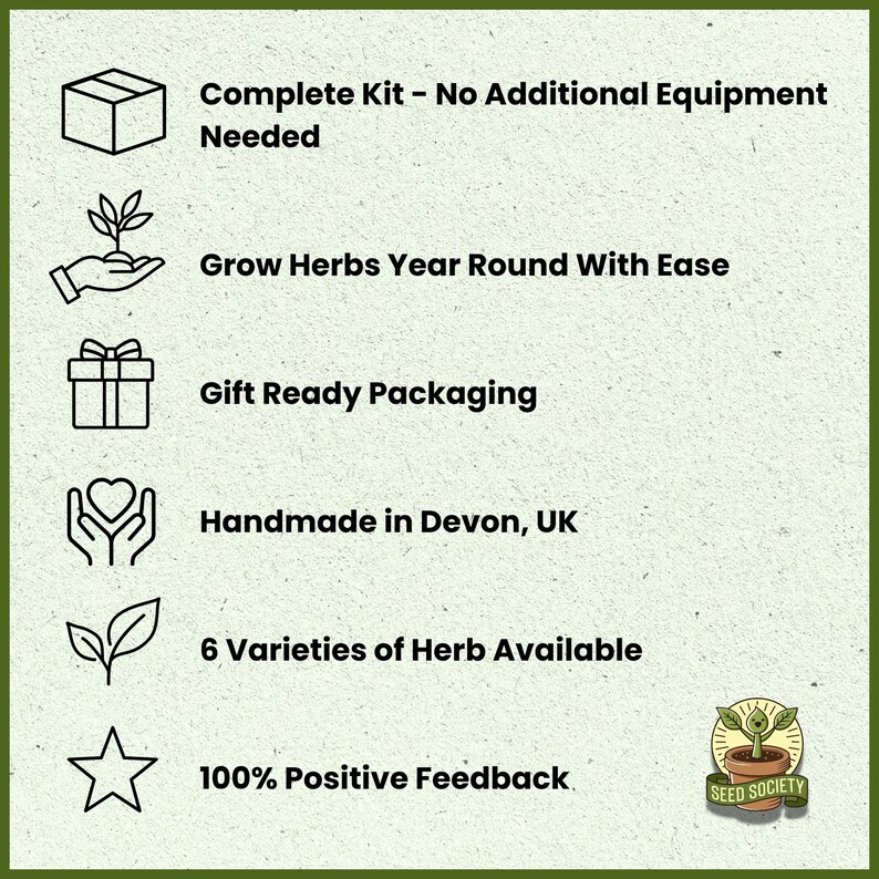 Herb Growing Kit Gift Set | Grow Your Own Herbs Kit for Beginners ...