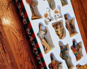 Vintage Alderbrook Nativity Set Complete 13 piece free shipping