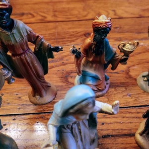 Vintage Alderbrook Nativity Set Complete 13 piece free shipping image 5