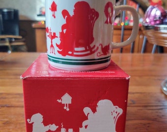 Avon Mug 1984 Christmas Santa Claus Mr Claus Vintage Coffee Cup