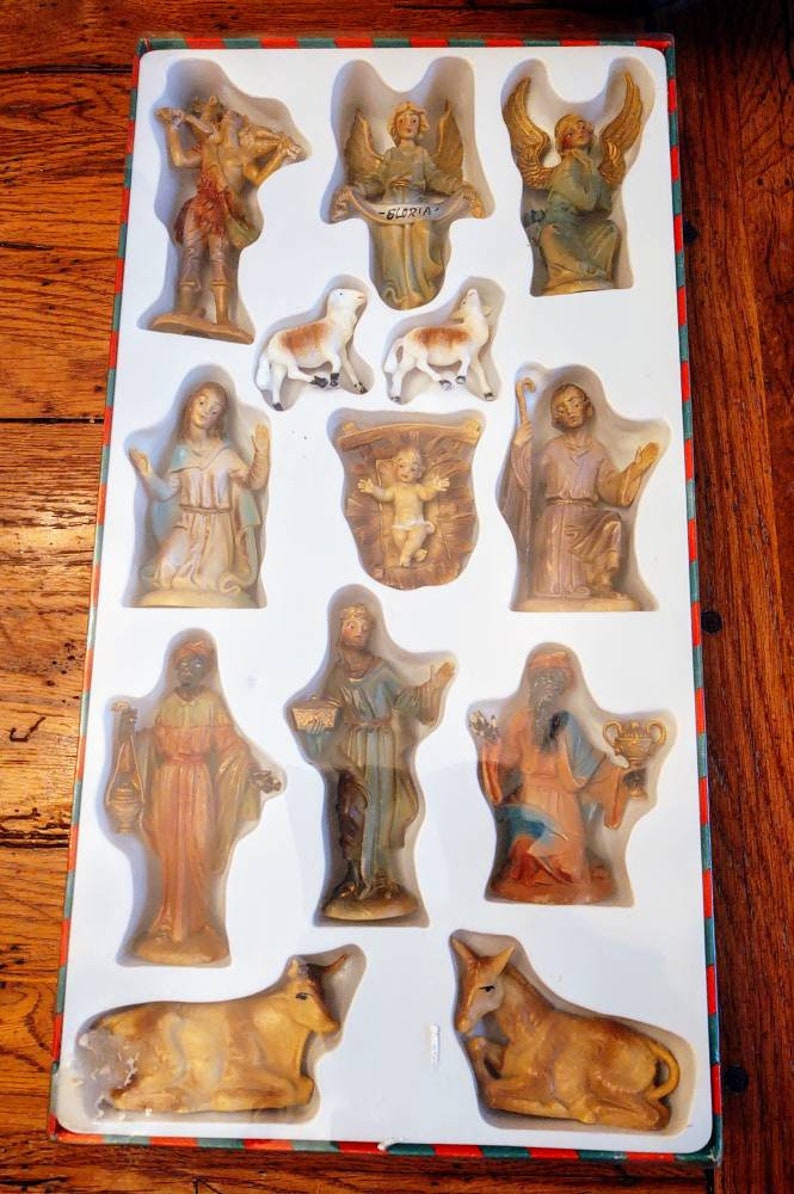 Vintage Alderbrook Nativity Set Complete 13 piece free shipping image 9