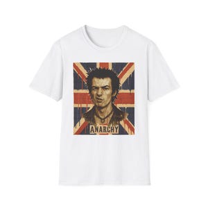 Sid Vicious Anarchy T-Shirt - Punk Style, Unisex Graphic Tee, Perfect for Concerts, Festivals, or Everyday Wear